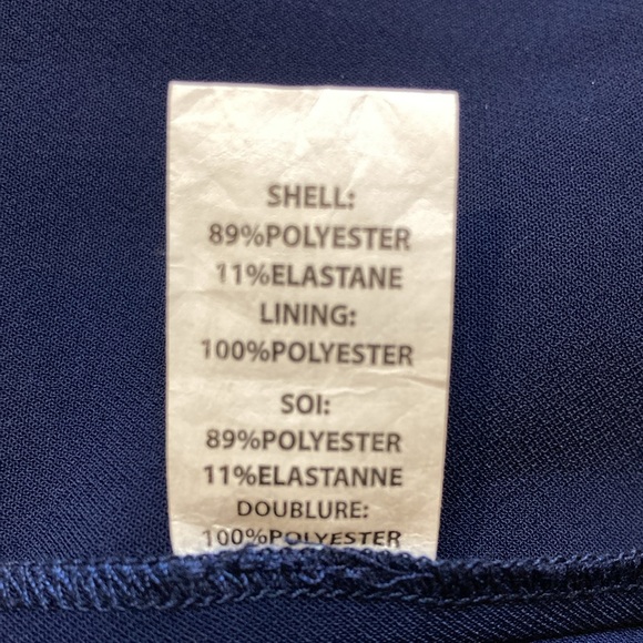 NWT Ramy Brook Navy Lee Stretch Crepe Pant - Sz 0 - Picture 9 of 10